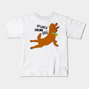 Upward facing dog Kids T-Shirt